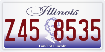 IL license plate Z458535