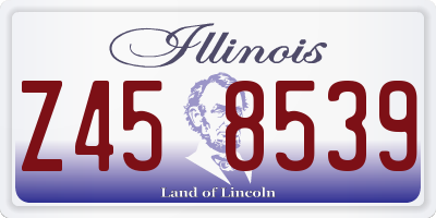 IL license plate Z458539
