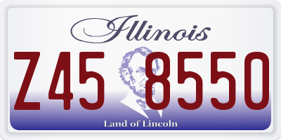 IL license plate Z458550