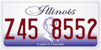 IL license plate Z458552