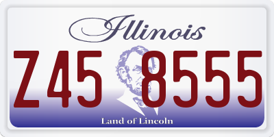 IL license plate Z458555