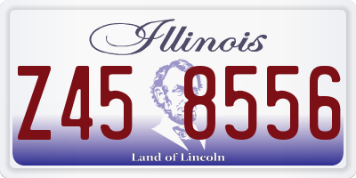 IL license plate Z458556