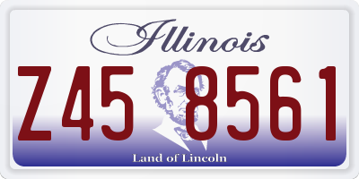 IL license plate Z458561