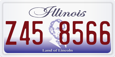 IL license plate Z458566