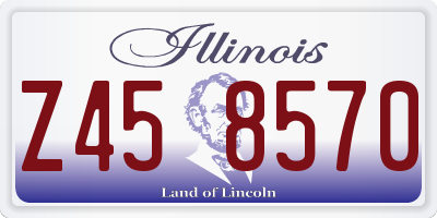 IL license plate Z458570