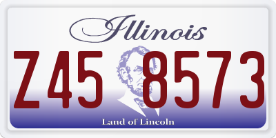 IL license plate Z458573