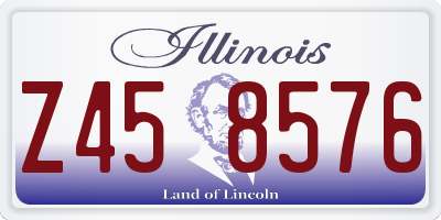IL license plate Z458576