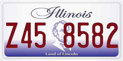 IL license plate Z458582