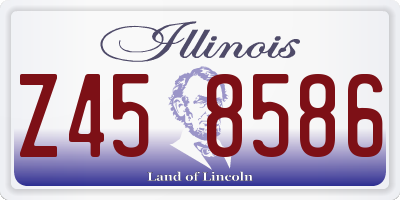 IL license plate Z458586