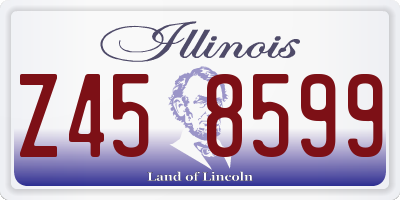 IL license plate Z458599