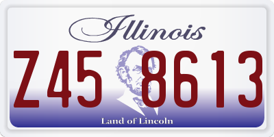 IL license plate Z458613