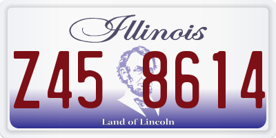 IL license plate Z458614