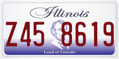 IL license plate Z458619
