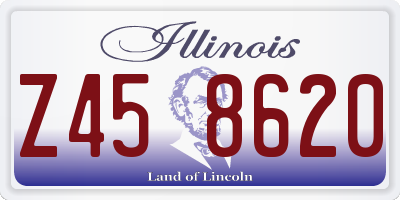 IL license plate Z458620