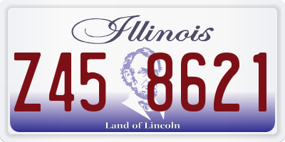 IL license plate Z458621