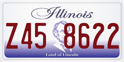 IL license plate Z458622