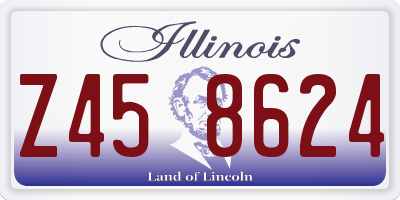 IL license plate Z458624