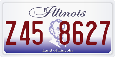 IL license plate Z458627