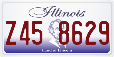 IL license plate Z458629