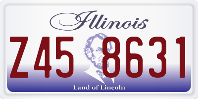 IL license plate Z458631