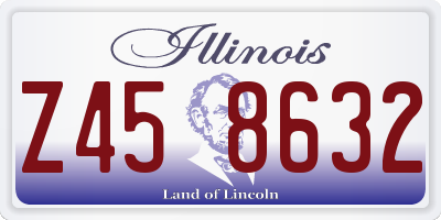 IL license plate Z458632