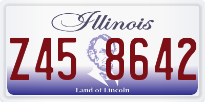 IL license plate Z458642
