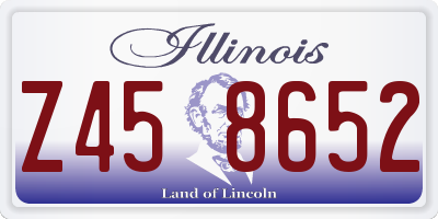 IL license plate Z458652