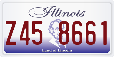 IL license plate Z458661