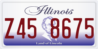 IL license plate Z458675