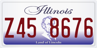 IL license plate Z458676