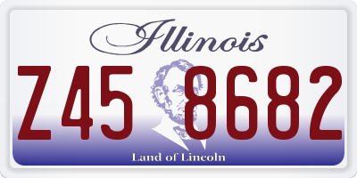 IL license plate Z458682