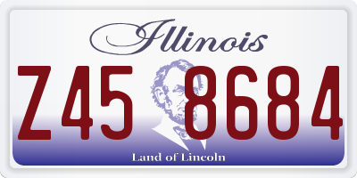 IL license plate Z458684
