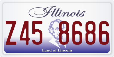 IL license plate Z458686