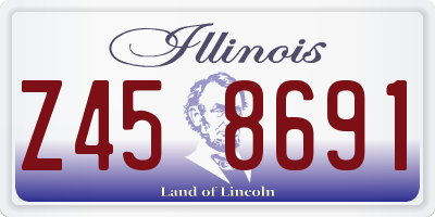 IL license plate Z458691