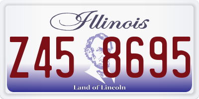 IL license plate Z458695