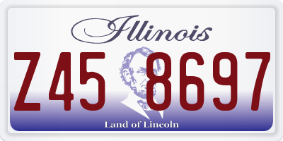 IL license plate Z458697