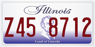 IL license plate Z458712