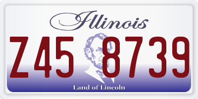 IL license plate Z458739