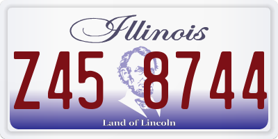 IL license plate Z458744
