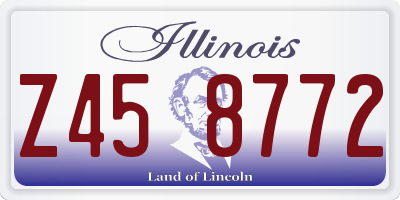 IL license plate Z458772