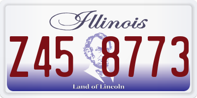 IL license plate Z458773