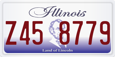 IL license plate Z458779