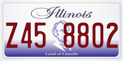 IL license plate Z458802