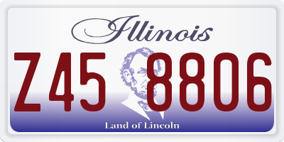 IL license plate Z458806
