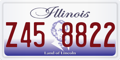 IL license plate Z458822