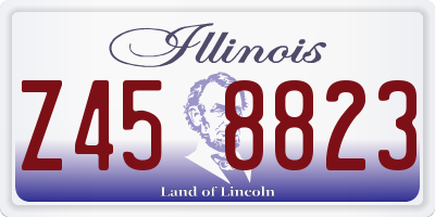 IL license plate Z458823
