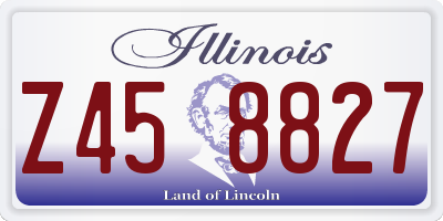 IL license plate Z458827