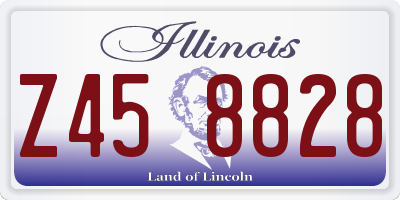 IL license plate Z458828