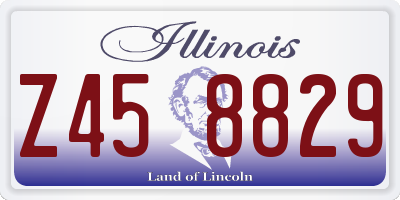 IL license plate Z458829