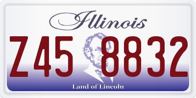 IL license plate Z458832